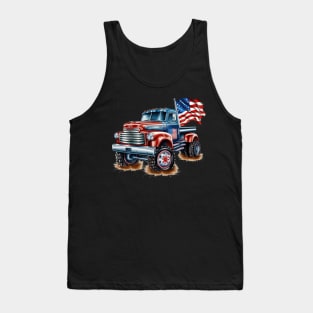 4th Of July Ford Truck Tank Top